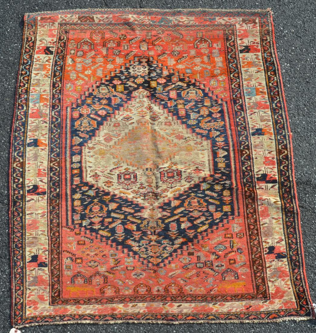 Antique Northwest Persian Center Medallion Area Rug. (1 of 5)