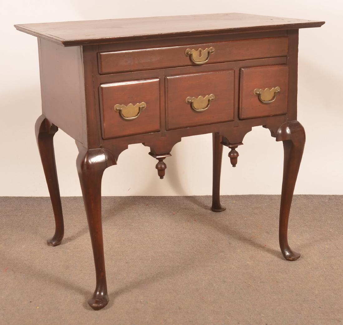 New England Queen Anne Cherry Lowboy. (1 of 3)