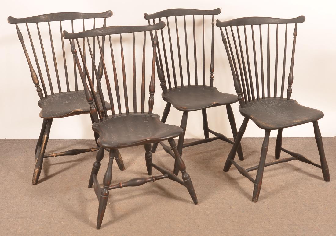 Assembled Set of Four Windsor Fan-back Sidechairs (1 of 3)