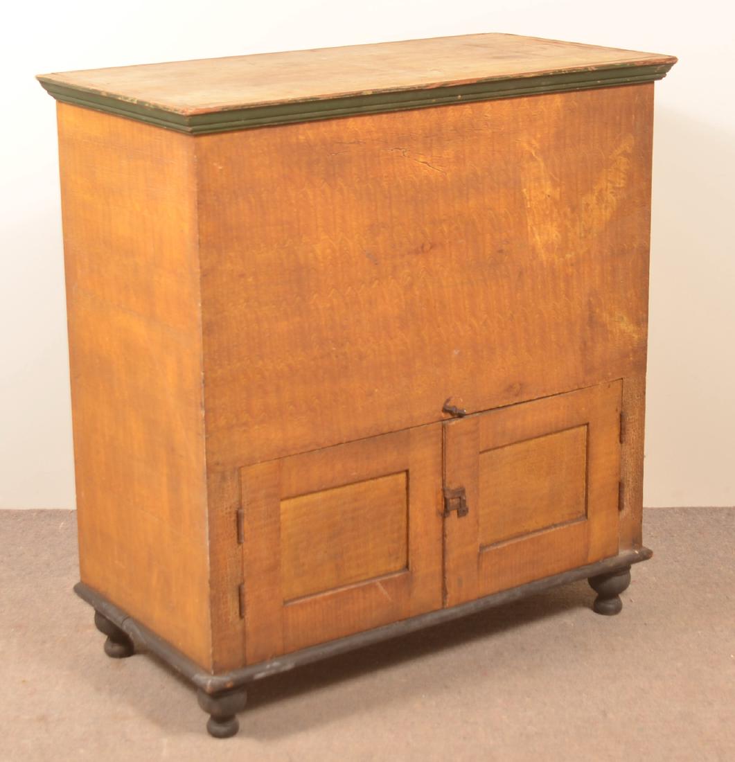 PA 19th Century Grain Painted Softwood Flour Chest. (1 of 3)