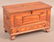 Vintage Inlaid Cedar Miniature Blanket Chest.