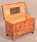 Vintage Inlaid Cedar Miniature Blanket Chest. - 2
