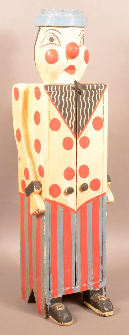 Vintage Folk Art Clown Form Child's Cabinet. (1 of 4)