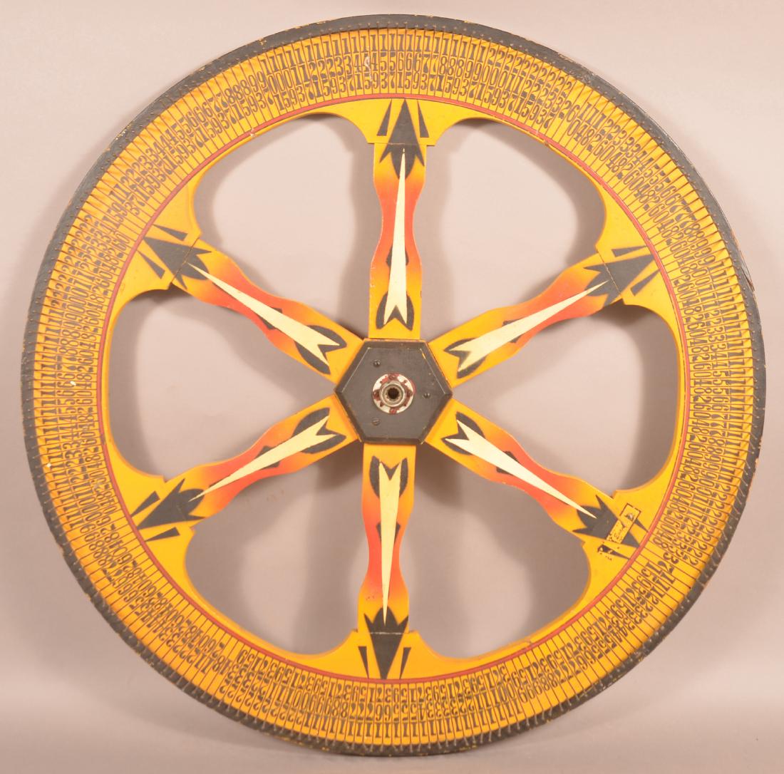 Large Vintage Single Sided Game Wheel. (1 of 3)