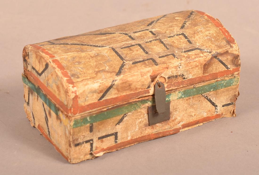 Wallpaper Covered Wood Dome Lid Trinket Box. (1 of 4)