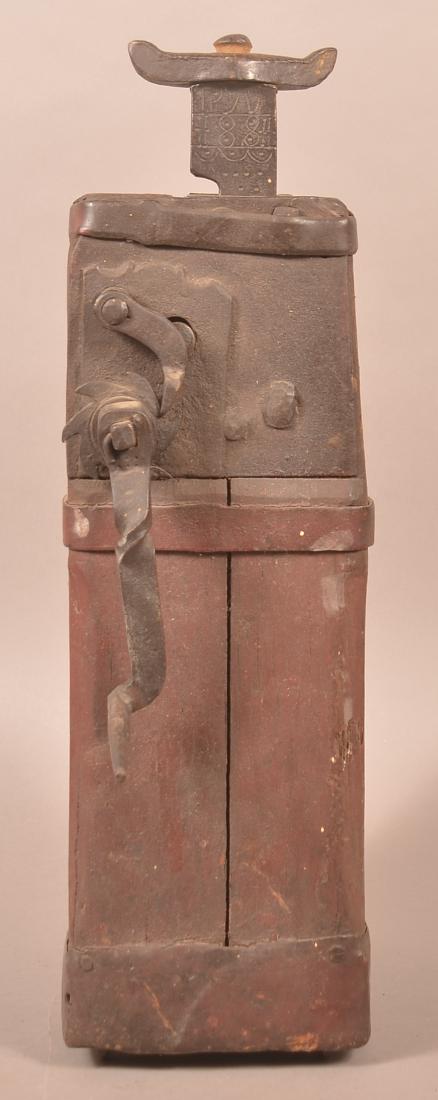 1881 Iron and Wood Conestoga Wagon Jack. (1 of 3)