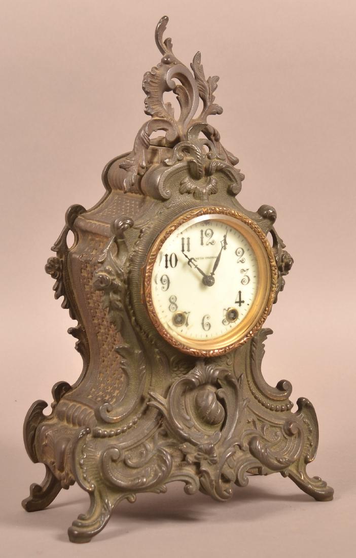 Seth Thomas Cast Iron Cartouche Shelf Clock. (1 of 5)