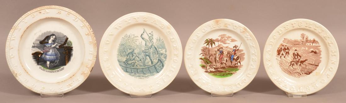 Four Ironstone China ABC Plates. (1 of 1)