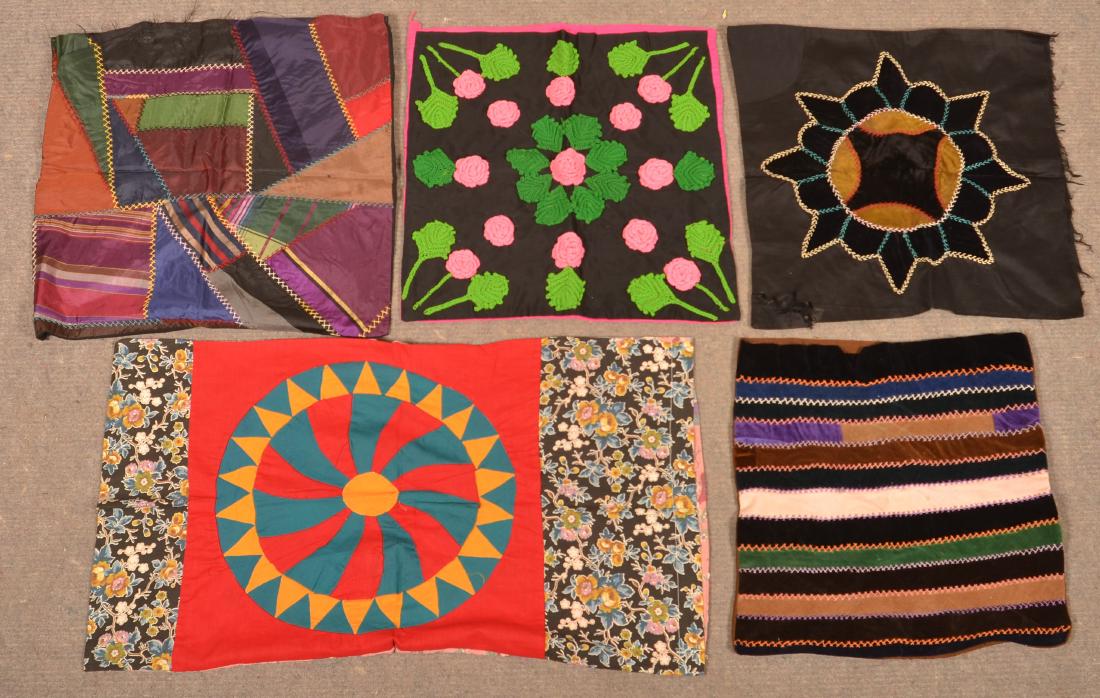 Five Various Vintage Patchwork Pillow Shams. (1 of 5)