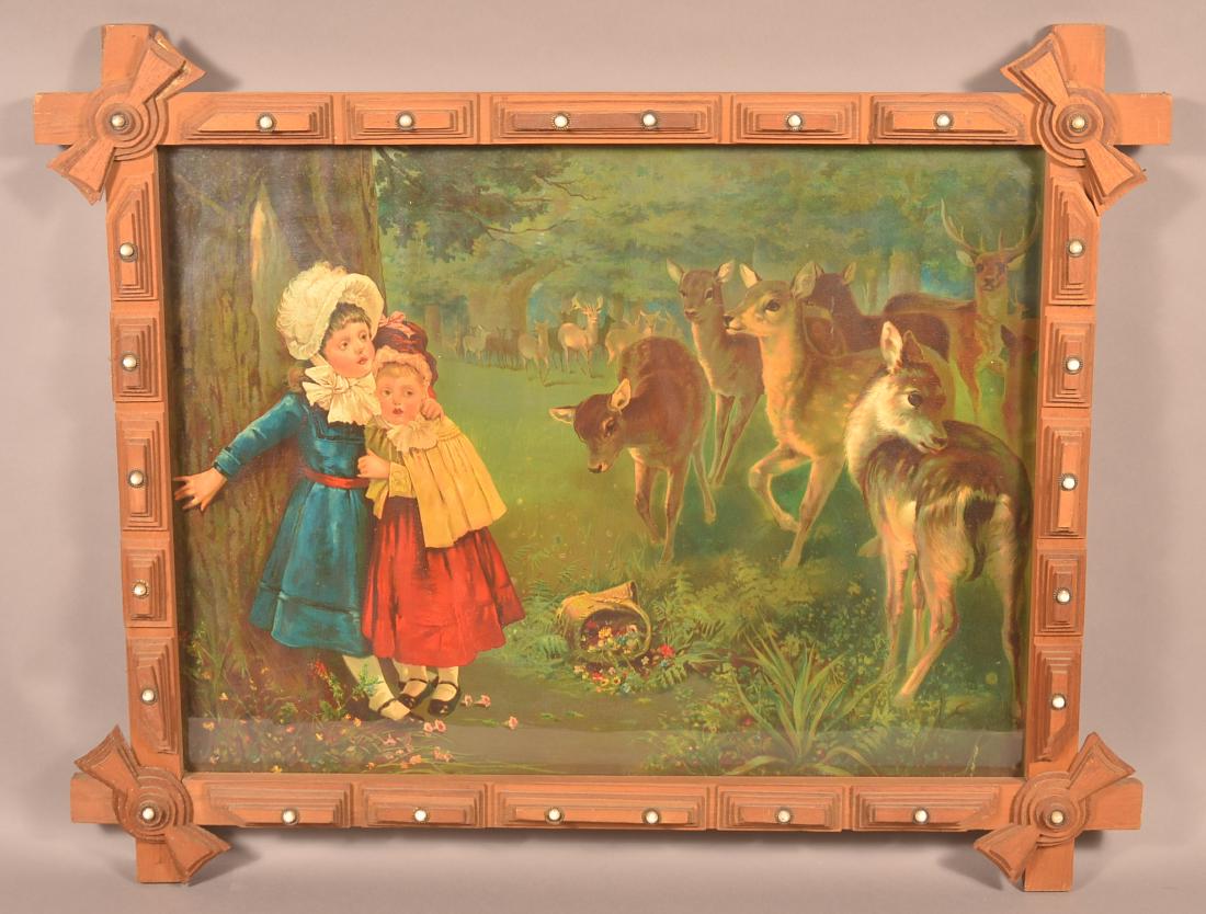 Large Tramp Art Picture Frame. (1 of 2)