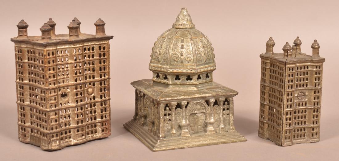 Three Cast Iron Building Still Banks. (1 of 3)