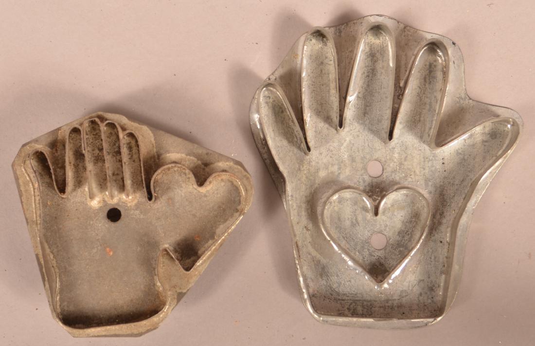 Two Heart in Hand Tin Cookie Cutters. (1 of 2)