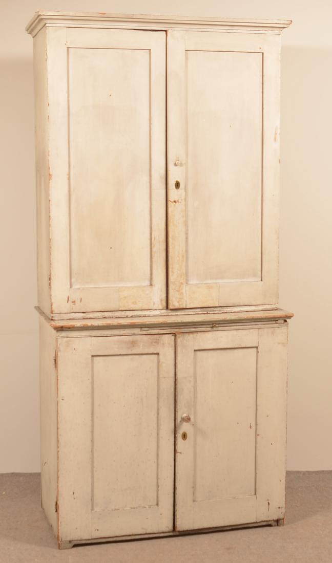 PA Softwood Two Part Apothecary Cabinet. (1 of 2)