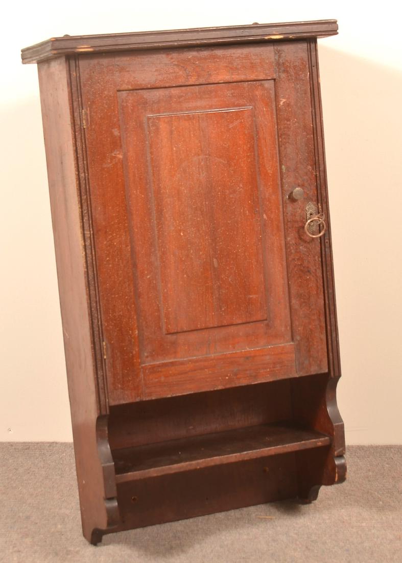 Antique Softwood Hanging Cupboard. (1 of 2)
