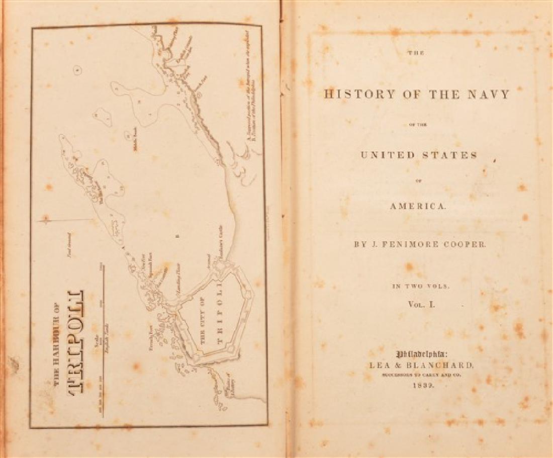 Cooper's History of the US Navy 1839 1st Ed (1 of 2)