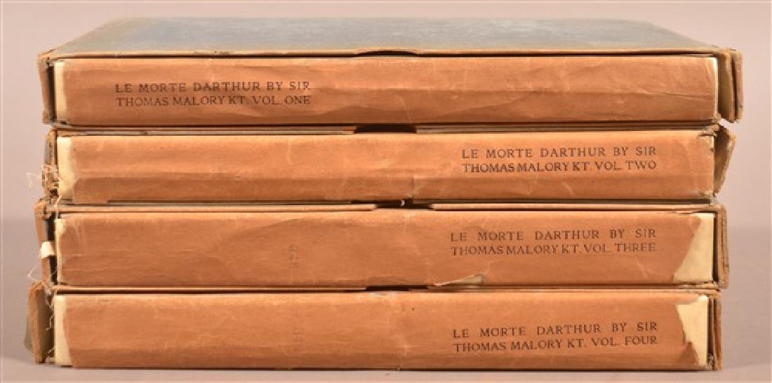 4 Vols Limited Ed Morte dArthur 1910 Flint Illust (1 of 3)