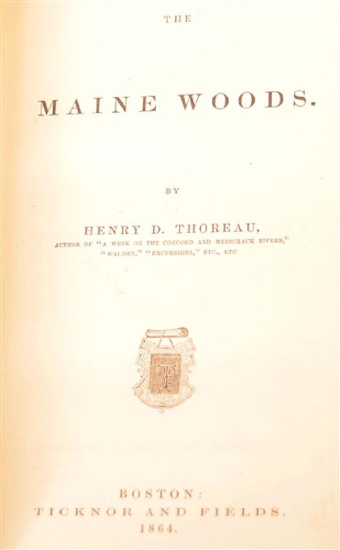 Thoreau The Maine Woods 1864 1st Edition (1 of 2)