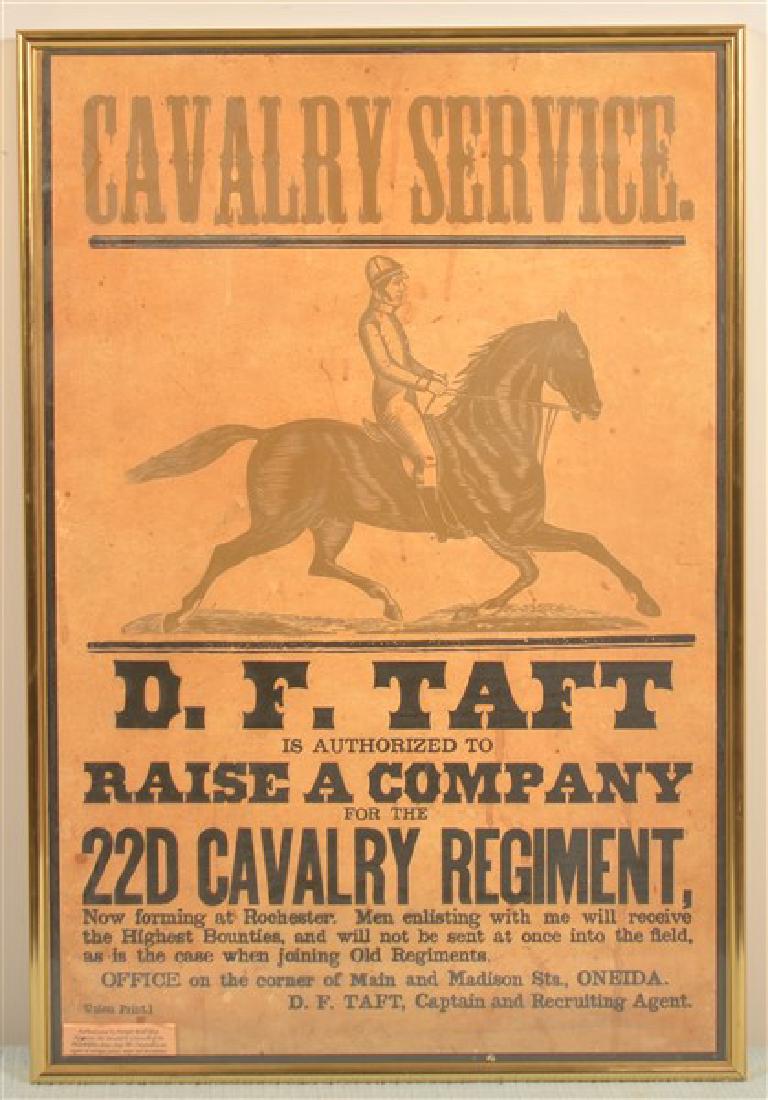 22nd Cavalry Recruitment Poster (1 of 5)