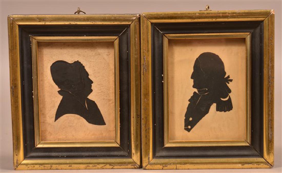 Silhouettes Depicting George and Martha Washington. (1 of 4)