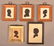 Five Various Framed Antique Silhouettes.