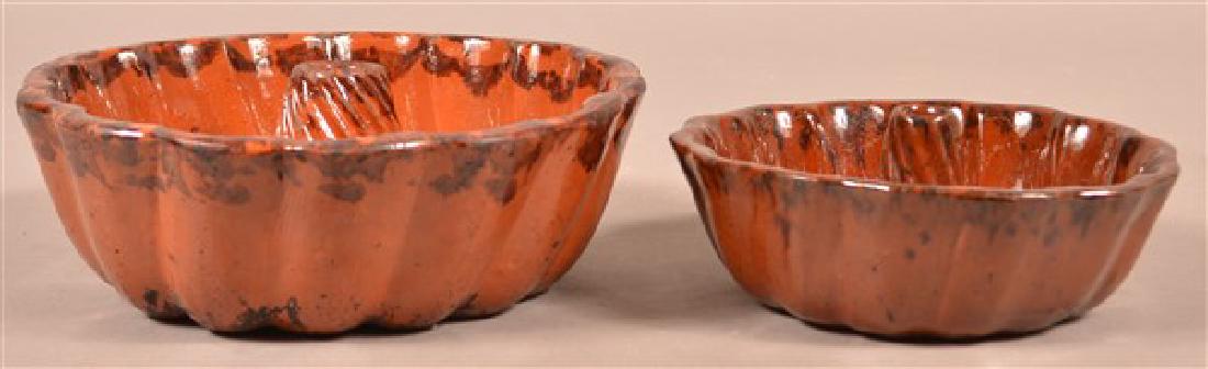 Two Antique Redware Turks Molds. (1 of 3)