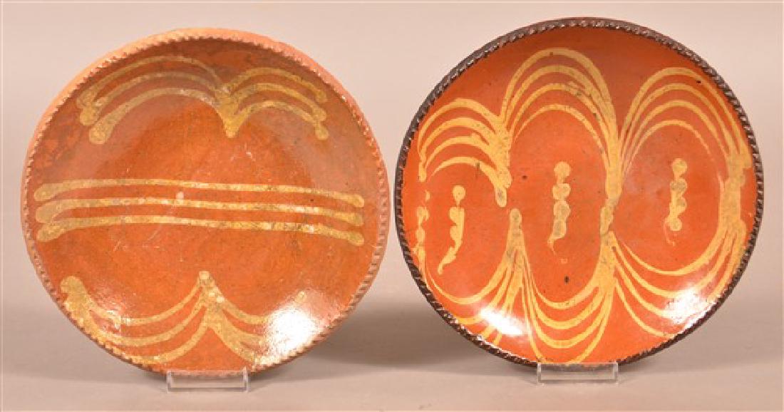 Two Pennsylvania 19th Century Redware Plates. (1 of 2)