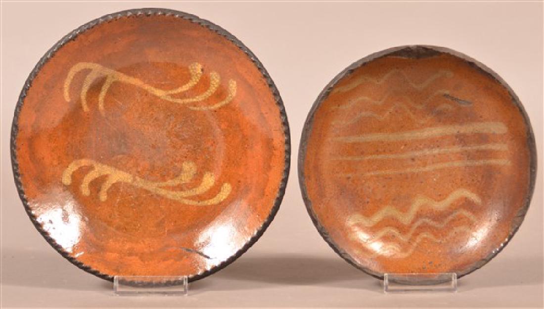 Two Pennsylvania 19th Century Redware Plates. (1 of 2)