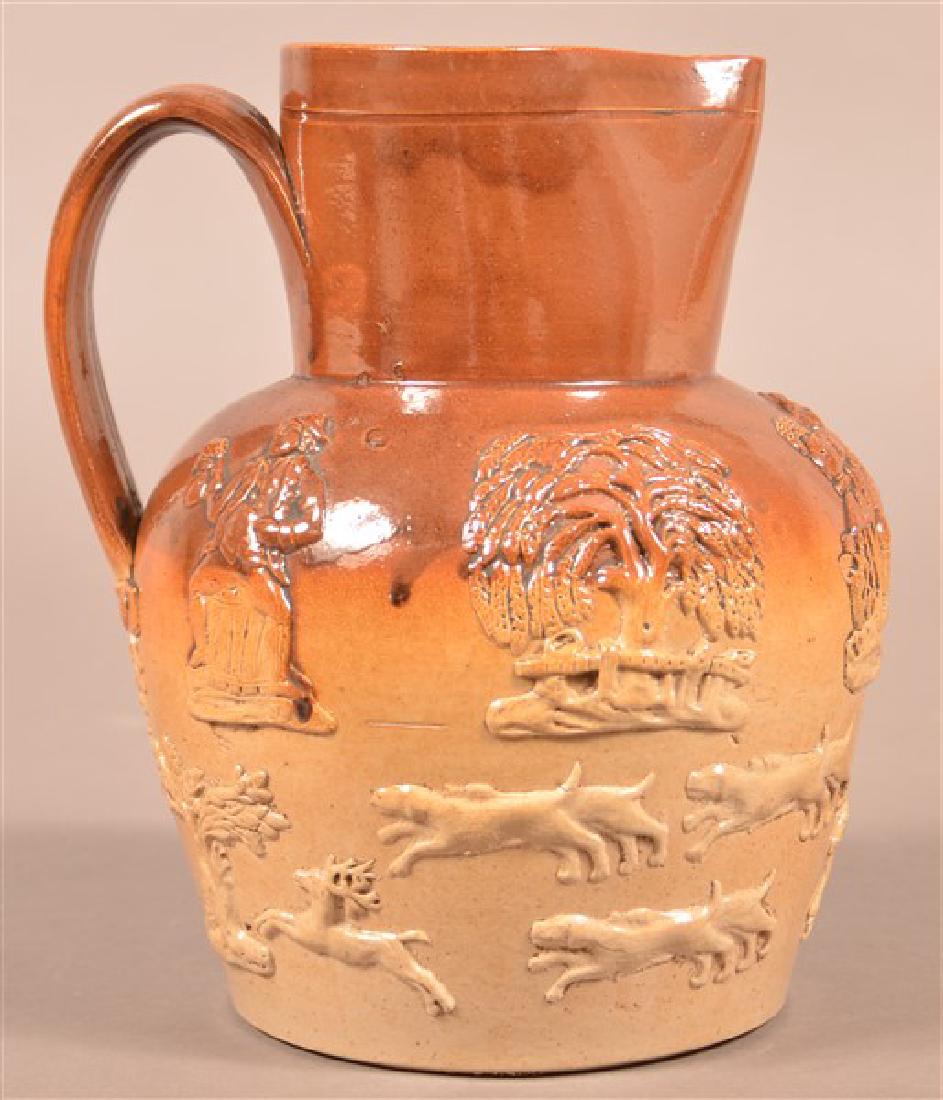 Unsigned Doulton Lambeth Type Stoneware Jug. (1 of 4)