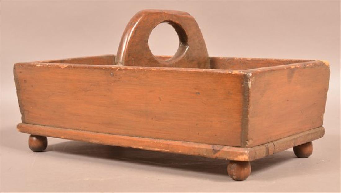 Antique Softwood Berry Box Carrier. (1 of 5)
