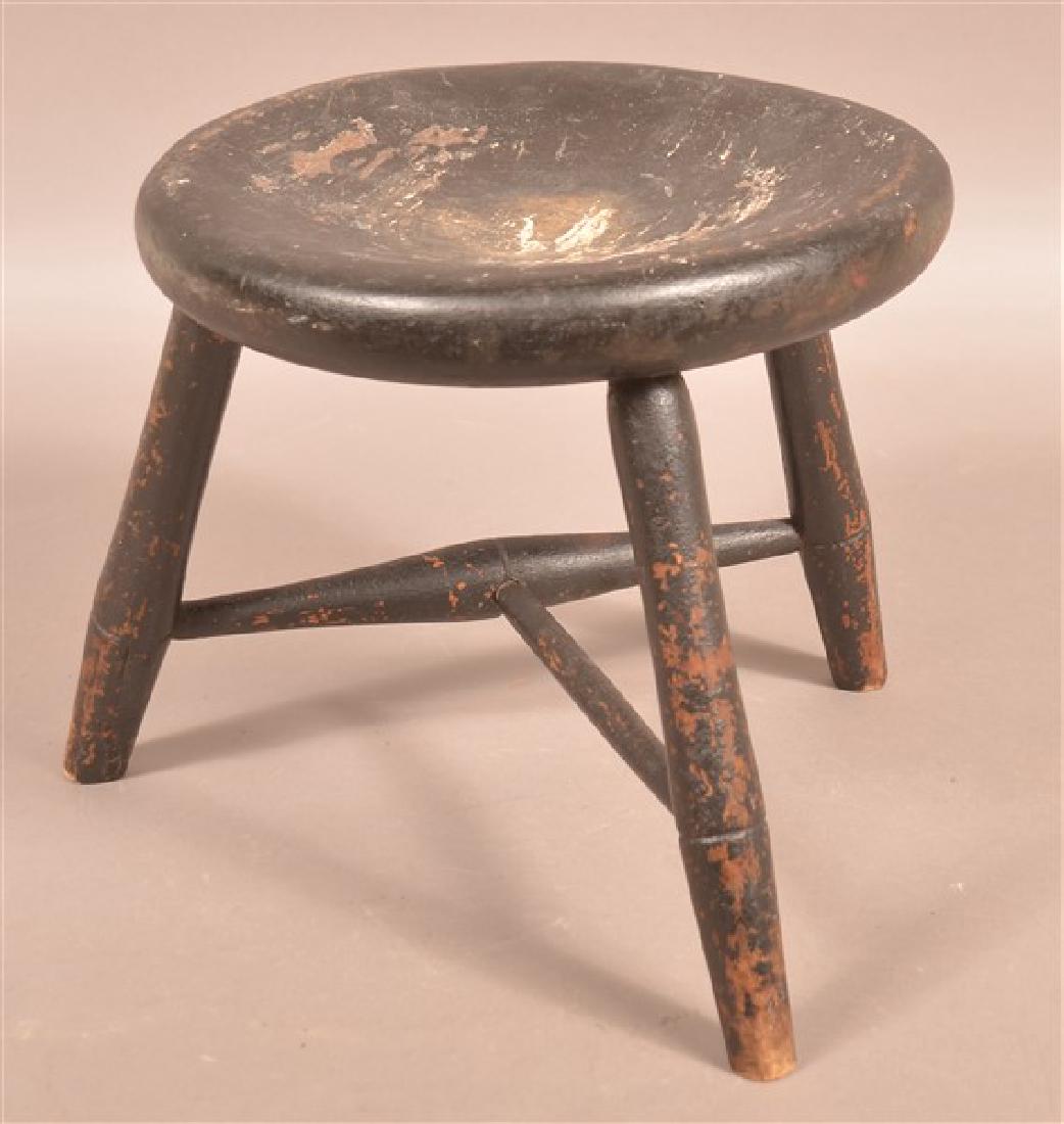 Early 19th Century Windsor Stool. (1 of 3)