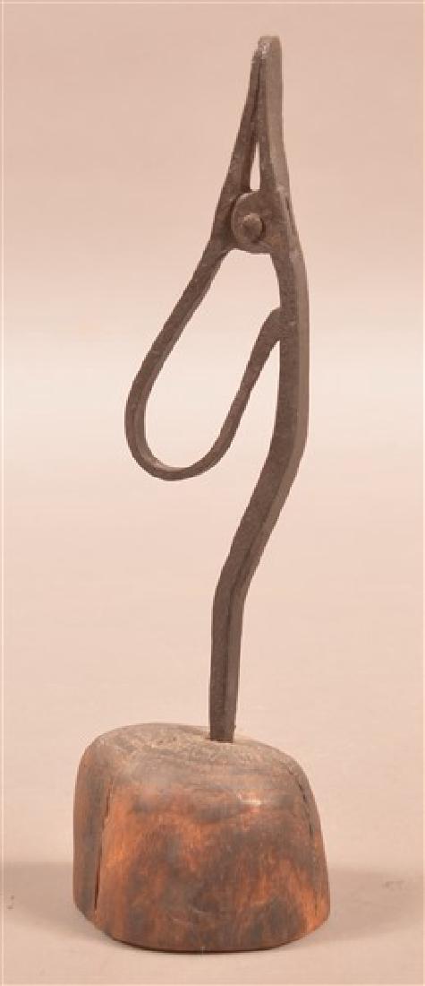 18th/19th Century Wrought Iron Rush Lamp. (1 of 4)