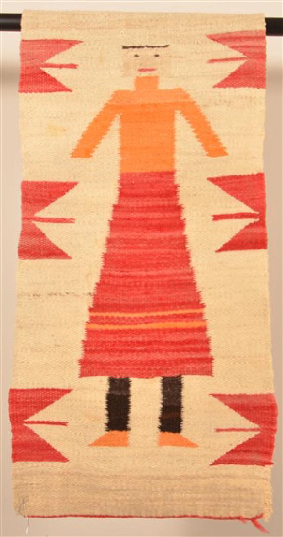 Antique/Vintage Navajo Figural Pattern Mat. (1 of 2)