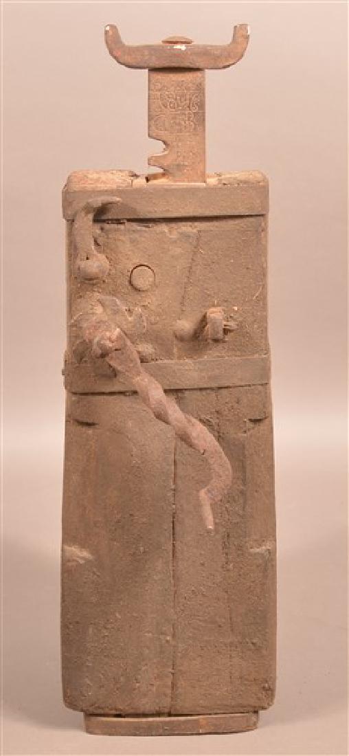 1846 Iron and Wood Conestoga Wagon Jack. (1 of 4)