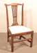 American Chippendale Walnut Sidechair.