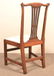 American Chippendale Walnut Sidechair. - 2