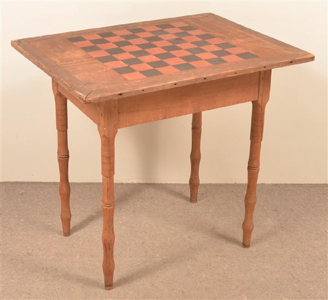 19th Century Mixed Wood Game Table. (1 of 2)