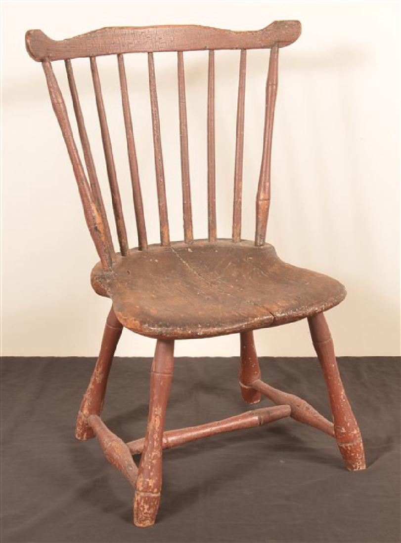 18th Century Childs Fan Back Windsor Sidechair. (1 of 4)
