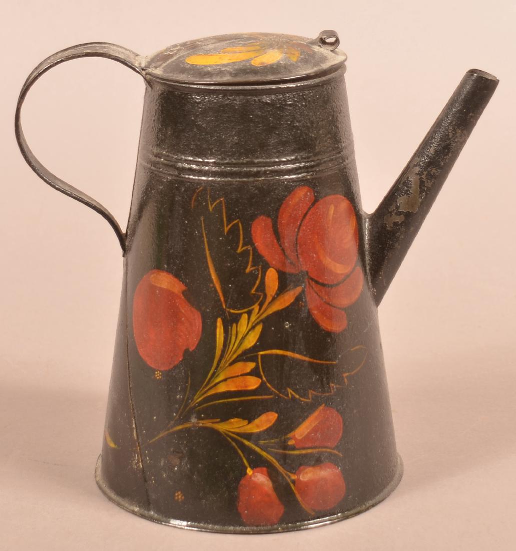Pennsylvania 19th Century Toleware Tea Kettle. (1 of 4)