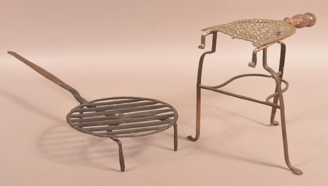 18th/19th Century Wrought Iron Gridiron and Hearth (1 of 3)