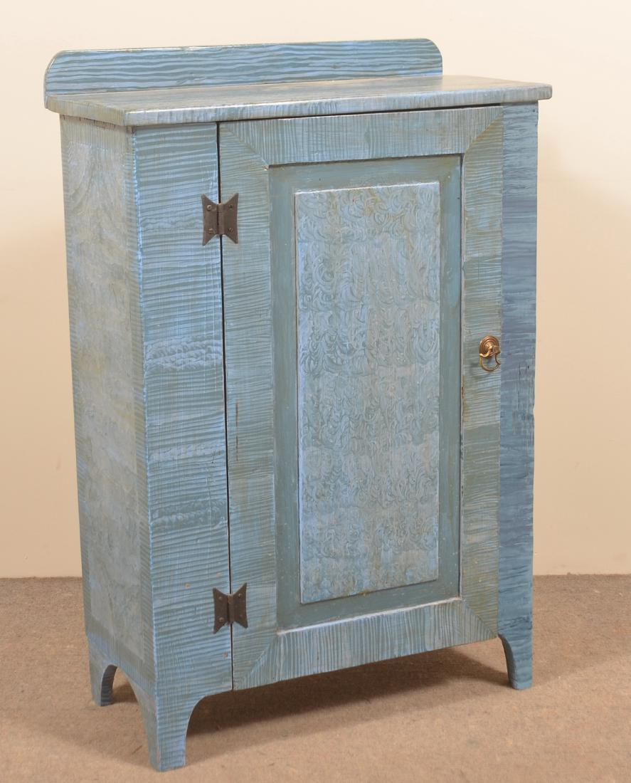 Antique Softwood Single Blind Door Cabinet. (1 of 3)