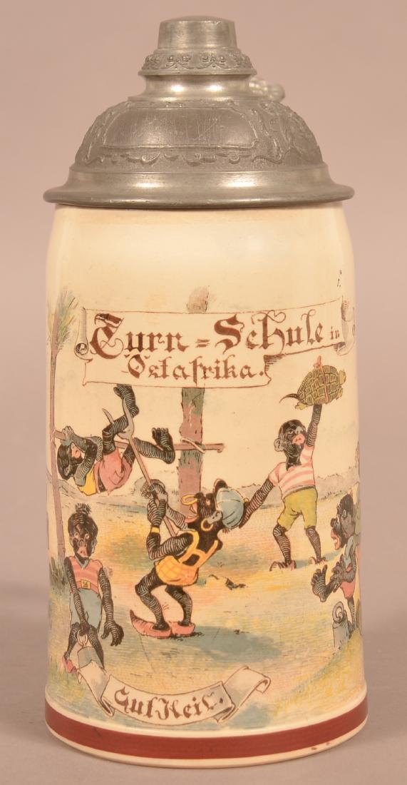 Mettlach Type Black Parody Stein. (1 of 4)