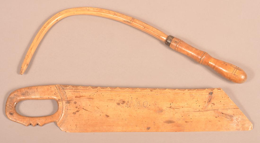 Two 18th/19th Century Wooden Tools. (1 of 2)