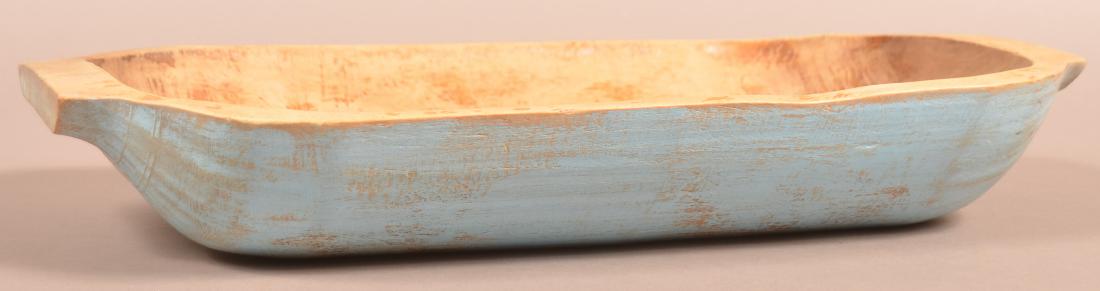 19th Century Maple Blue Painted Trencher. (1 of 3)