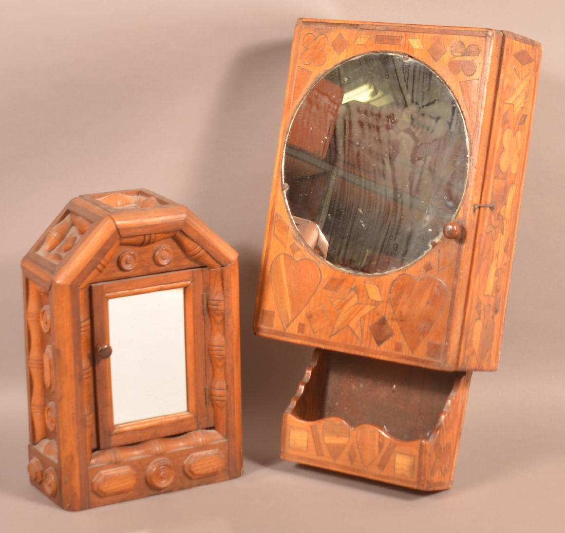 Two Antique/Vintage Wall Cabinets. (1 of 6)