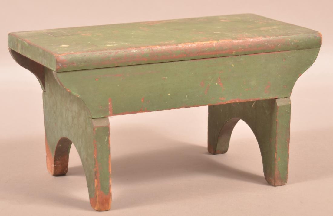 Pennsylvania 19th Century Softwood Footstool. (1 of 3)