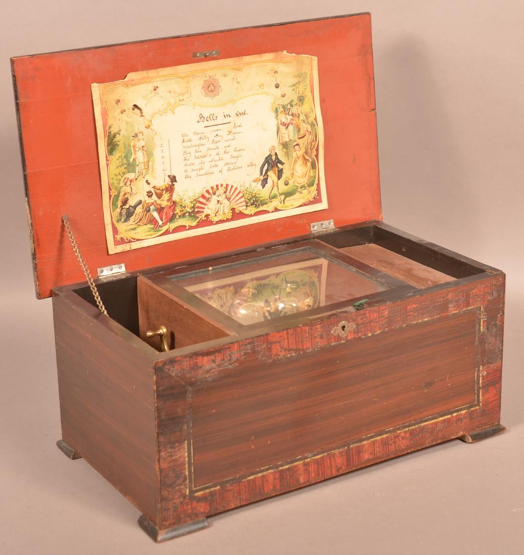 Antique/Vintage Swiss 8 Tune Cylinder Music Box. (1 of 5)