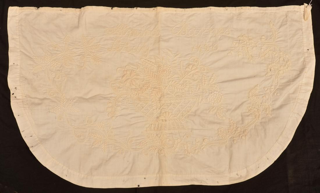 Embroidered Needlework Apron Almira Barnes Leray 1820. (1 of 6)