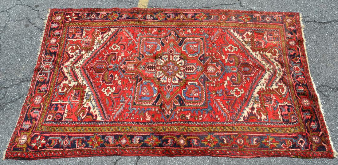 Vintage Geometric Pattern Oriental Area Rug. (1 of 6)