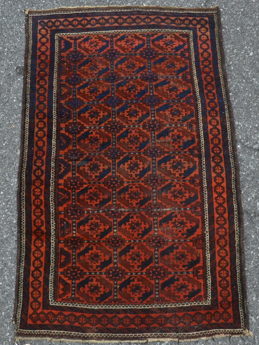 Antique Bokhara Pattern Oriental Area Rug. (1 of 4)