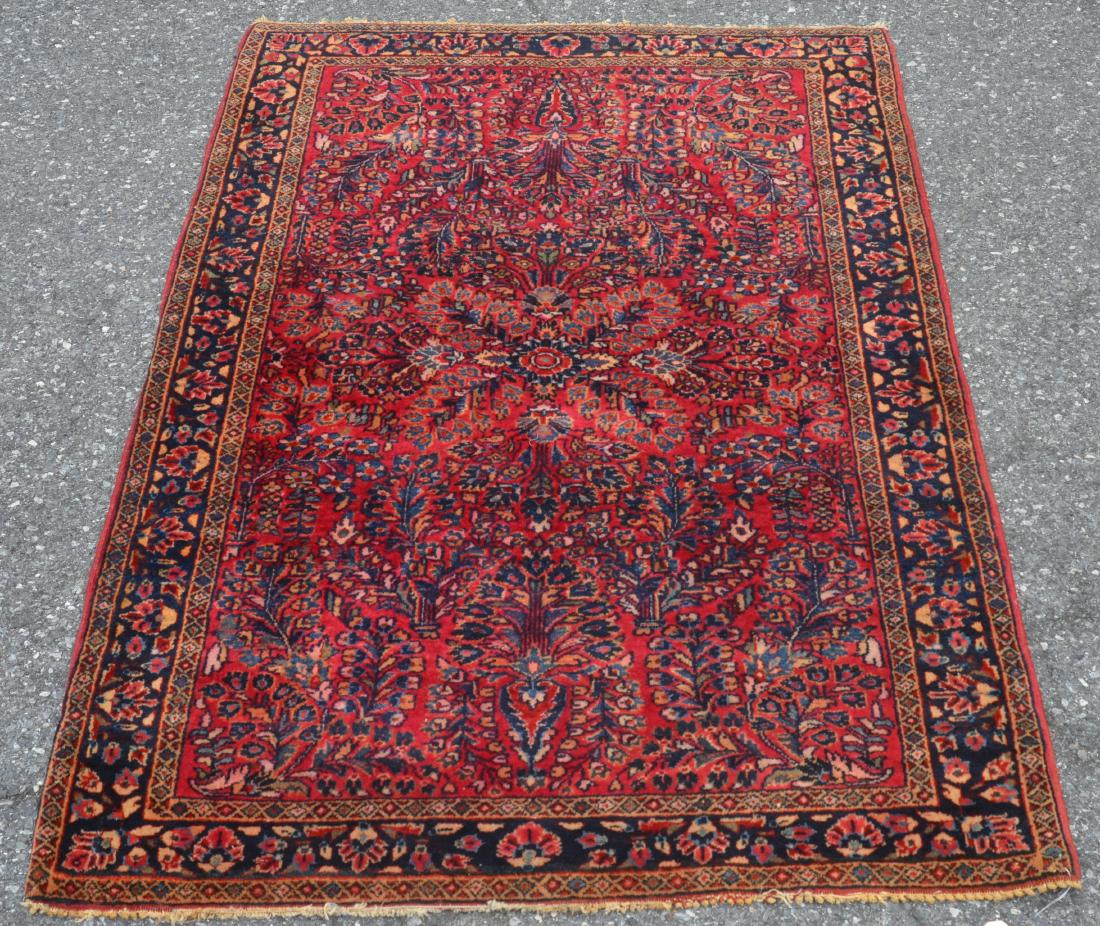 Antique Sarouk Pattern Oriental Area Rug. (1 of 5)